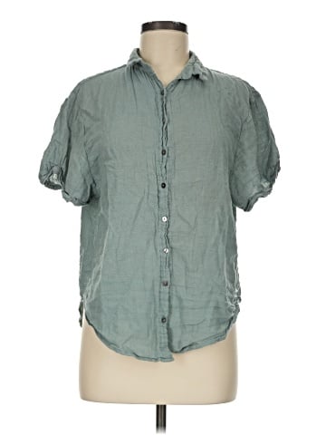 Olivaceous Short Sleeve Button-Down Shirt (view 1)