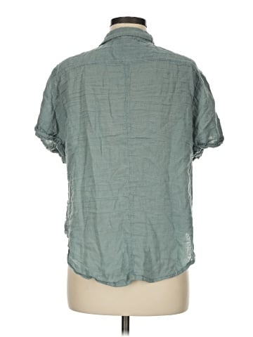 Olivaceous Short Sleeve Button-Down Shirt (view 2)