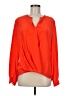 Rag & Bone 100% Silk Orange Long Sleeve Silk Top Size M - photo 1