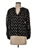 Aqua 100% Cotton Black Long Sleeve Blouse Size XS - photo 1