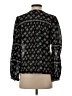 Aqua 100% Cotton Black Long Sleeve Blouse Size XS - photo 2