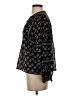 Aqua 100% Cotton Black Long Sleeve Blouse Size XS - photo 5