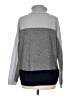 C by Bloomingdales 100% Cashmere Color Block Gray Cashmere Pullover Sweater Size M - photo 2