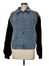 Stitch + Feather Color Block Blue Jacket Size M - photo 1