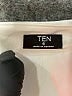 Ten 100% Polyester Solid Ivory Cocktail Dress Size 6 - photo 7