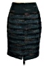 Maeve Chevron-herringbone Teal Formal Skirt Size 4 - photo 2