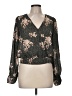 Nine Britton 100% Polyester Green Long Sleeve Blouse Size M - photo 1