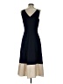 DKNY 100% Polyester Color Block Blue Cocktail Dress Size 4 - photo 2