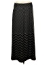 Robert Louis Chevron-herringbone Black Formal Skirt Size L - photo 1