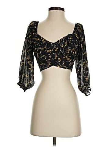 Papaya 3/4 Sleeve Blouse (view 1)