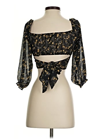 Papaya 3/4 Sleeve Blouse (view 2)