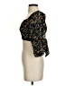 Papaya 100% Polyester Gold 3/4 Sleeve Blouse Size S - photo 5