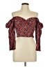 Zara Red 3/4 Sleeve Blouse Size L - photo 1