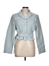 Shein 100% Polyester Checkered-gingham Teal Jacket Size 12 - photo 1