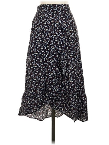 Madewell Ruffle-Edge Midi Wrap Skirt in Harvest Vine (view 1)