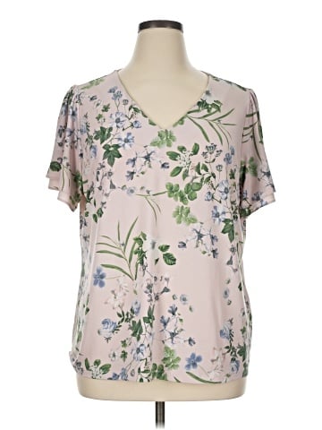 Calvin Klein Short Sleeve Blouse (view 1)