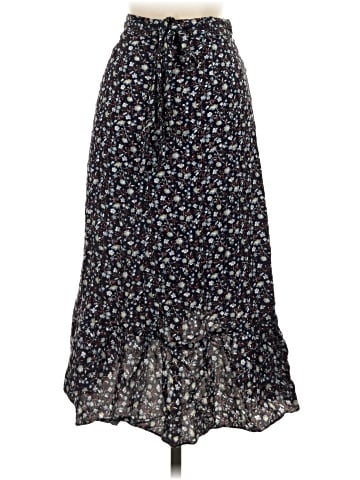 Madewell Ruffle-Edge Midi Wrap Skirt in Harvest Vine (view 2)
