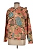 Liz Claiborne 100% Cotton Floral Orange Jacket Size M - photo 1
