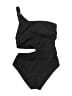 MICHAEL Michael Kors Solid Black Two Piece Swimsuit Size 8 - photo 1