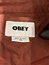 Obey 100% Cotton Brown 3/4 Sleeve Button-Down Shirt Size XS - photo 7