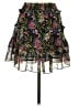 Generation Love 100% Polyester Floral Multi Color Black Casual Skirt Size S - photo 1