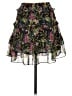 Generation Love 100% Polyester Floral Multi Color Black Casual Skirt Size S - photo 2