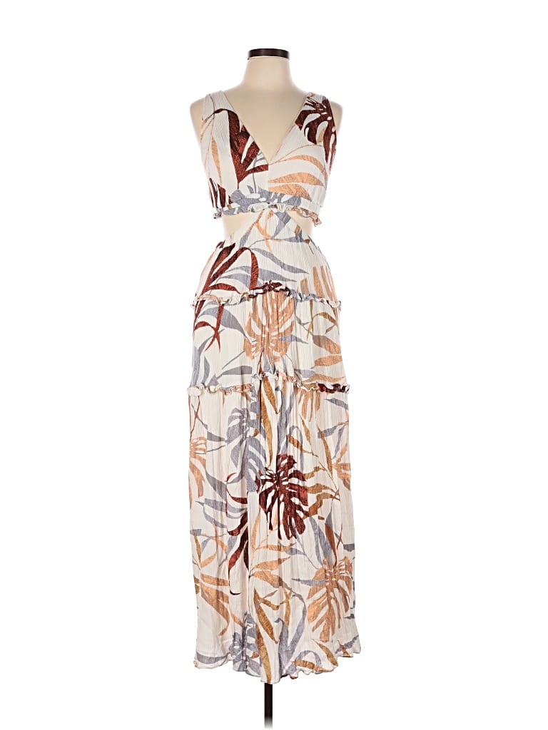 Pre-owned Privy Casual Dress In Tan