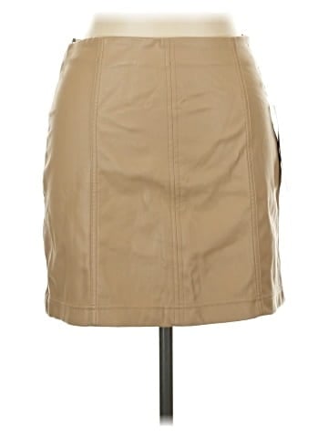 Tinseltown Faux Leather Skirt (view 1)