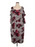 Bold Elements Print Gray Cocktail Dress Size 1X - photo 1