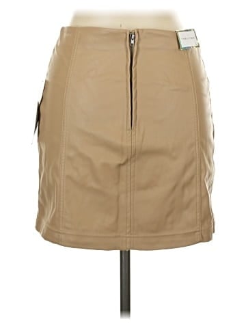 Tinseltown Faux Leather Skirt (view 2)