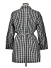 Talbots Checkered-gingham Gray Trenchcoat Size 16 Petite - photo 2