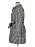 Talbots Checkered-gingham Gray Trenchcoat Size 16 Petite - photo 5