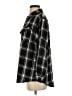 Romwe Plaid Black Long Sleeve Button-Down Shirt Size 4 - photo 5