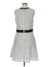 Mossimo 100% Polyester Stripes Gray Casual Dress Size M - photo 2