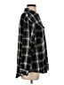 Romwe Plaid Black Long Sleeve Button-Down Shirt Size 4 - photo 4
