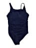 Assorted Brands Solid Blue One Piece Swimsuit Size XL - photo 1