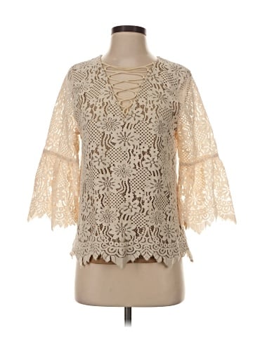 Entro 3/4 Sleeve Blouse (view 1)