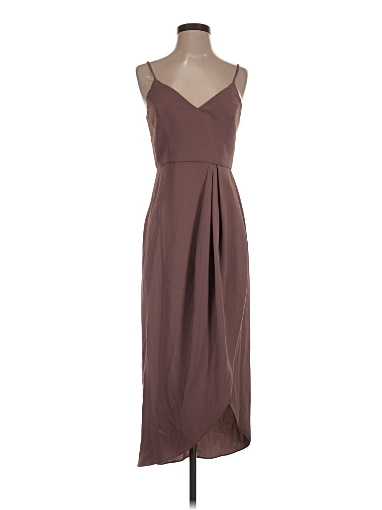 Pre-owned Lulus Cocktail Dress In Brown