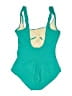 Slimsuit Solid Green Teal One Piece Swimsuit Size 14 - photo 2