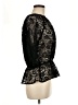 7 For All Mankind 100% Polyester Black 3/4 Sleeve Blouse Size M - photo 4