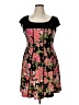 Madison Leigh Floral Black Cocktail Dress Size 14 - photo 1