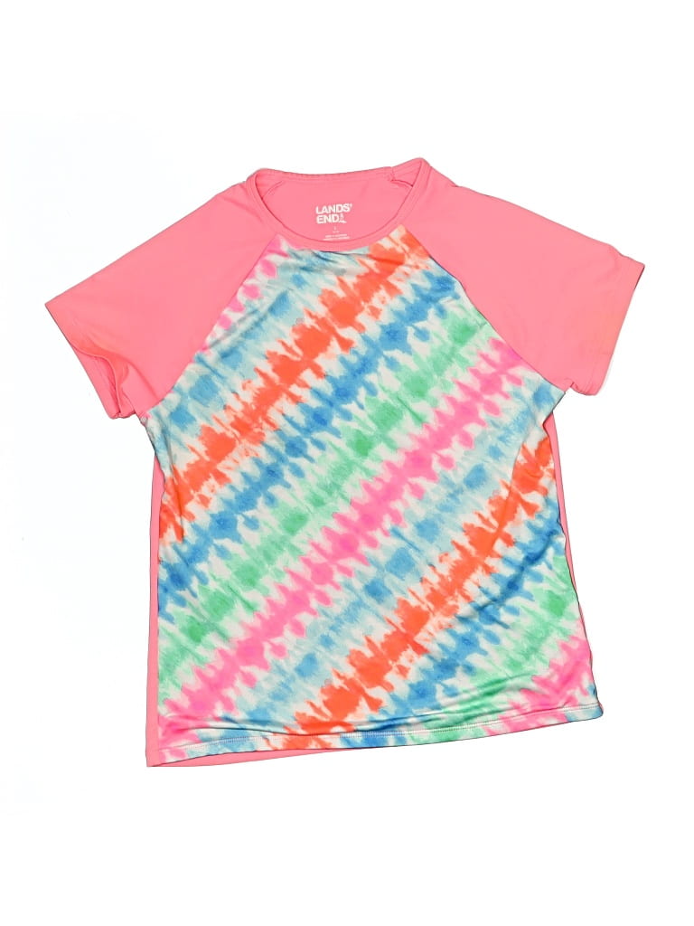 Pre-owned Lands' End Rash Guard In Pink