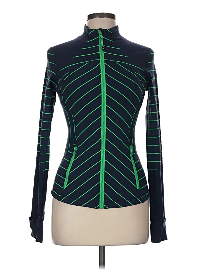 Pre-owned Lululemon Athletica Track Jacket In Green