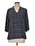 Pendleton 100% Viscose Polka Dots Blue 3/4 Sleeve Blouse Size M - photo 1