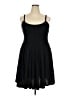 Torrid Solid Black Casual Dress Size 2X Plus (2) - photo 1