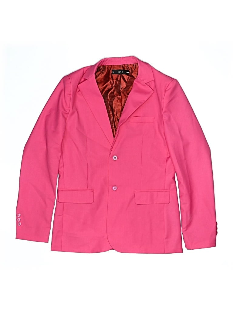 Pre-owned Assorted Brands Kids' Blazer Jacket In Pink