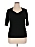 Grace Black 3/4 Sleeve Top Size XL - photo 1