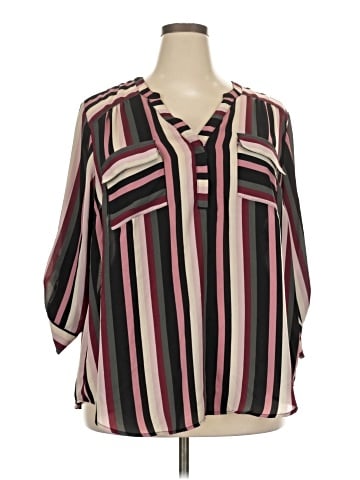 Torrid 3/4 Sleeve Blouse (view 1)