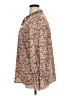 Unbranded Floral Brown Long Sleeve Blouse Size XL - photo 5