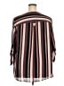 Torrid 100% Polyester Stripes Burgundy 3/4 Sleeve Blouse Size 3X Plus (3) - photo 2